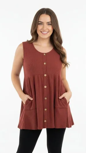 Entro size medium burgundy boho top thumbnail 1