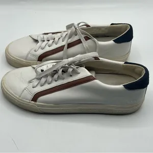 Madewell Style # MA139 Sidewalk Low Top Sneakers in Leather & Suede Sz 8.5 thumbnail 3