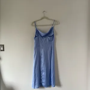 Powder Blue Satin Midi Slip Dress | Romantic Feminine thumbnail 3