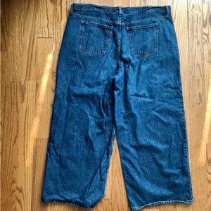 Old Navy Mid-Rise Wow Baggy Wide-Leg Dark Blue Wash Jeans Women’s Plus Size 20 thumbnail 10