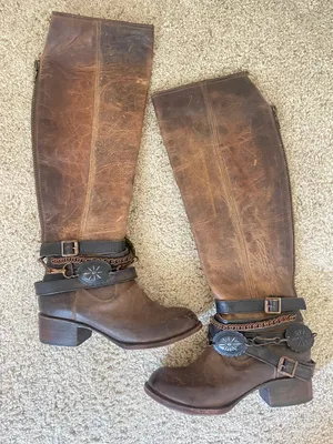 Freebird Aspen Harness Boots Size 9 Distressed Brown Leather thumbnail 3