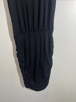 LaClef Black Sleeveless Ruched Bodycon Dress thumbnail 2