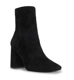 Steve Madden NEW  Embry Black Suede Heeled Booties thumbnail 3