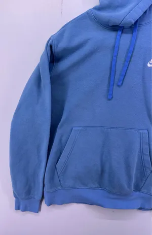 Vintage Nike Light Blue Hoodie Size Medium thumbnail 3