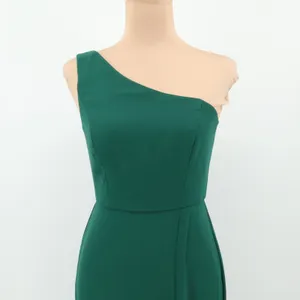 Elegant‎ One Shoulder Green Maxi Dress Size XS Holiday Bridesmaid Evening Formal thumbnail 2