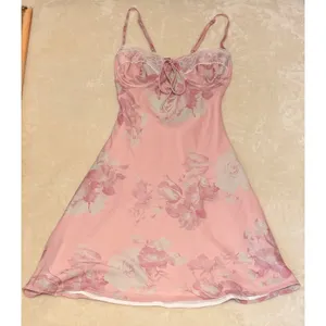 Princess Polly Carisa Mini Dress Pink Floral Lace Bustier Slip Sz 4 NWT Coquette thumbnail 3
