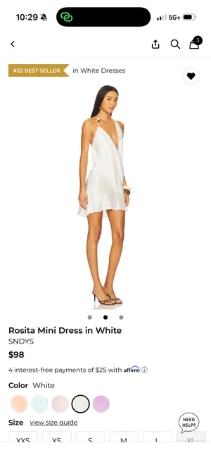 White Dress Revolve thumbnail 3