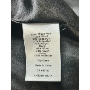 Talbots Buffalo Plaid Vest Faux Fur Sleeveless Outerwear Layering Medium Wool‎ thumbnail 5