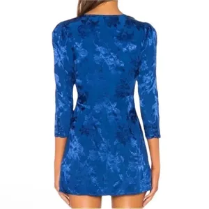 Majorelle Mini Cobalt Blue Dress(Size Small) thumbnail 7