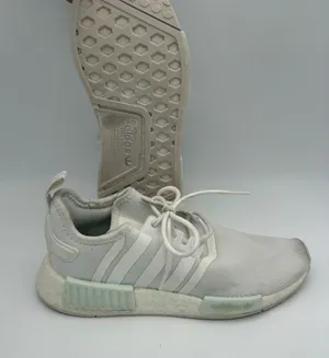 Adidas NMD R1 $120 White Sneakers woman’s size 6 Athletic Shoes Sporty thumbnail 1