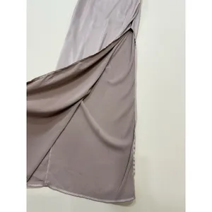elle zeitoune Luna one shoulder maxi Satin Gown Size XS thumbnail 5