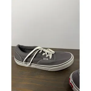 Vans Era Gray Canvas Sneakers Youth 7 Women's 8.5 Classic Skate Shoes thumbnail 4