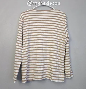 LAKE Pima Long Sleeve Weekend Pajama Shirt in Bark thumbnail 4