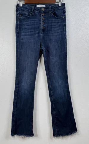 Kancan‎ Dark Wash Flare Jeans Size 7/27 thumbnail 1