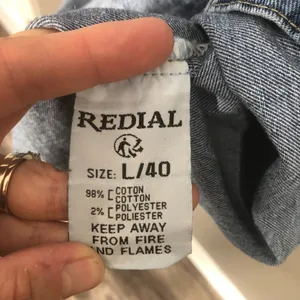 Redial Denim Dress Women Large Blue Good Acid Wash Long Puff Sleeve Mini Belted thumbnail 5