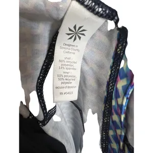 Athleta Vivid Ready Set Go Blue Geometric Print Athletic Running Shorts Size S thumbnail 4