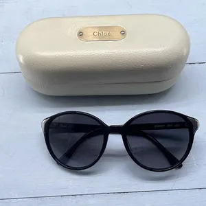 Chloe Sunglasses‎ Womens Black Frames Dark Lenses Comes Tortoise Style W COA thumbnail 2