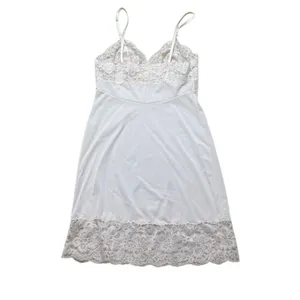 Vintage Vanity Fair Blush Pink Lace and Nylon Slip Dress size 34 / Small thumbnail 2