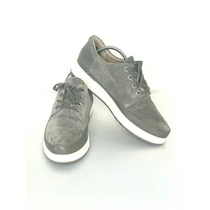 Donald J Pliner Miranda Platform Sneaker Size 9 Gray Suede Leather Lace Up Shoe thumbnail 3