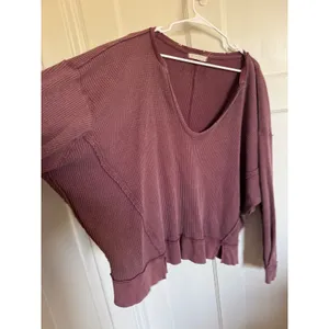 Free People purple‎ Buttercup oversized thermal size medium thumbnail 6