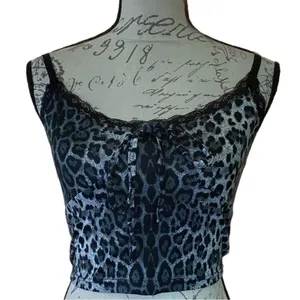 Animal Print Black White Tank Top Size Medium thumbnail 1