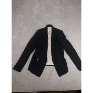 Aritzia Babaton Power Blazer Jacket‎ Womens 2 Open Front Slim Crepe Pockets thumbnail 4