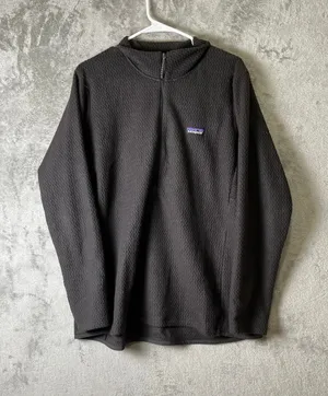 Patagonia R1 Air Zip Neck Pullover Fleece‎ Black Polartec Hiking Women's XXL thumbnail 1
