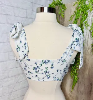 Boutique Floral Crop Top thumbnail 6