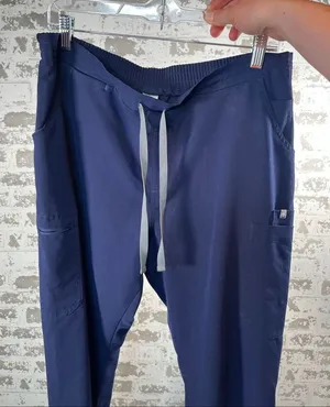 Figs | women blue straight leg scrub pants thumbnail 1