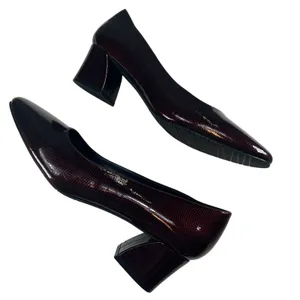 Vaneli Burgundy Patent Leather Block Heel Pumps Square Toe Womens 9‎ thumbnail 3