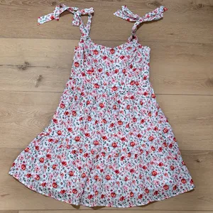 Red Dress Boutique Floral Mini Dress - Red and White thumbnail 1
