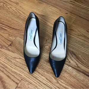 Jimmy Choo Black Leather Pumps thumbnail 7