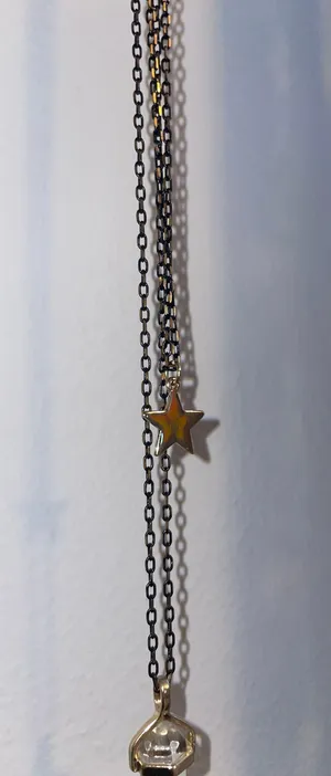 Crystal And Star Necklace thumbnail 2