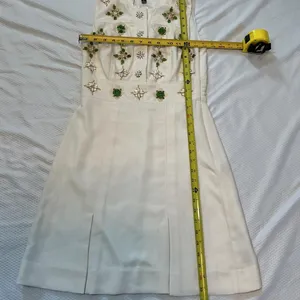 Banana-republic Women's Cream and White Dress thumbnail 5