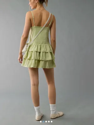 NWT AE Catie Corset Tiered Mini Dress thumbnail 2
