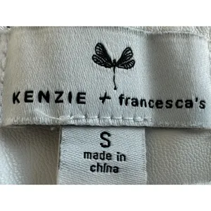 Kenzie + Francesca's White Faux Leather Mini Skirt Women's Sz S thumbnail 8