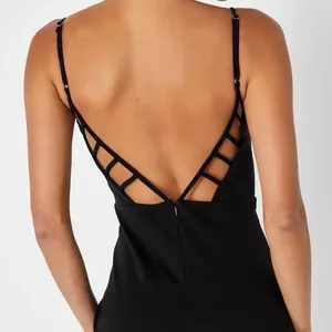Lulu's So Good Sleeveless Cutout Black‎ Bodycon Dress Size S NWT thumbnail 2