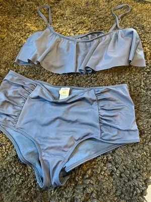 Hollister two-piece navy swimsuit thumbnail 1