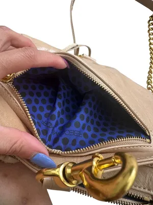 REBECCA MINKOFF Tan Gold Leather MAC Crossbody Bag thumbnail 7