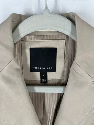 The‎ Limited Tan Stretch Cotton Fitted Blazer Size 2 thumbnail 2