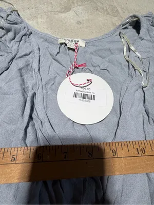 Umgee NWT Aimsel dress boho grey large MSRP$57 thumbnail 3