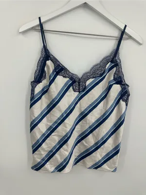 Victoria's Secret Striped Camisole V Neck Size Medium thumbnail 7