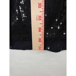 Cara Santana x Nine West Black Sequin Wrap Mini Holiday Chic Formal Dress XL thumbnail 5