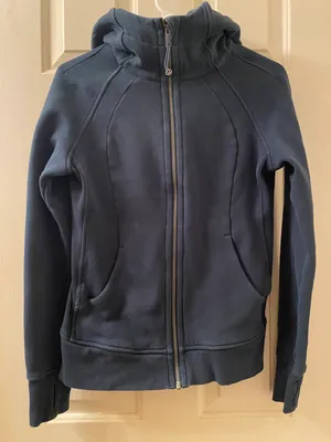 Lululemon Scuba Hoodie Light Cotton Fleece Size 6 Submarine Full Zip thumbnail 1