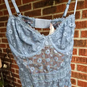 Victoria’s Secret lace blue bodysuit L thumbnail 2