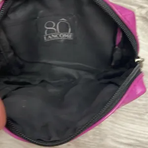 Lancome Purple Zip Top Makeup Bag thumbnail 3