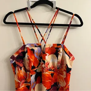 Lulu’s Boldest Blooms Strappy Floral Midi Dress Small thumbnail 5