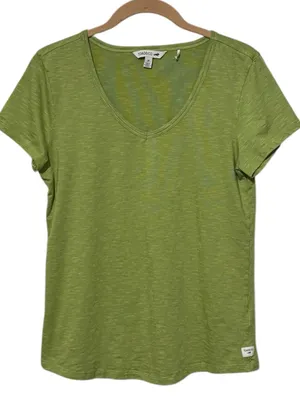 TOAD & CO Marley Short Sleeve V Tee M 17.5” p2p Huckleberry $55 Retail NWOT thumbnail 2