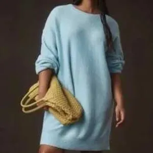 Daily Practice Sweater Dress Women M Blue Oversized Knit Loungewear‎ thumbnail 2