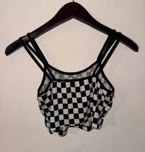 Checkered Crop Top Multiple thumbnail 2
